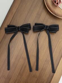 2 piezas Clips de pelo con lazo de unicolor versátil y minimalista para mujeres, elegantes y casuales, de alta gama con diseño de mariposa, adecuados para el uso diario, vacaciones, fiestas, cumpleaños, salidas, fotografía y cualquier ocasión. Un gran regalo para tu mejor amiga, clips de garra, pasadores de pelo, barrettes