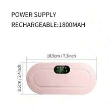 Portable Automatic Heating Pad ForMenstrual Cramps Relief, Adjustable Belt Belly Heatpad Wrap With Massage & Heat Therapy,CordlessComfort For Daily Use, Ldeal Gift Heavy Duty Weightlifting Wrist Straps Waist Trimmer Trainer Belt BackSupport Women's - 粉色 - 查看 4