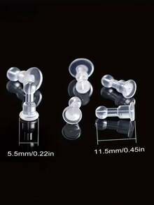 30个/50个耳钉耳塞，手工DIY饰品耳环配件，硅胶防滑防丢耳塞