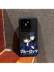 Funda de teléfono SamsungSamsung estilo anime de dos chicos en uniforme Blues Locks adecuada para Xiaomi Mi 15 Ultra, 14, 11T, Poco X7, X6, X3 NFC, M6, M4 Pro, 5G - Cubierta trasera suave mate con nuevo diseño lujoso, accesorio móvil, del dispositivo, impresión de dibujo animado, material duradero, textura suave, carcasa protectora, entusiastas de la tecnología - Blanco - Ver 1