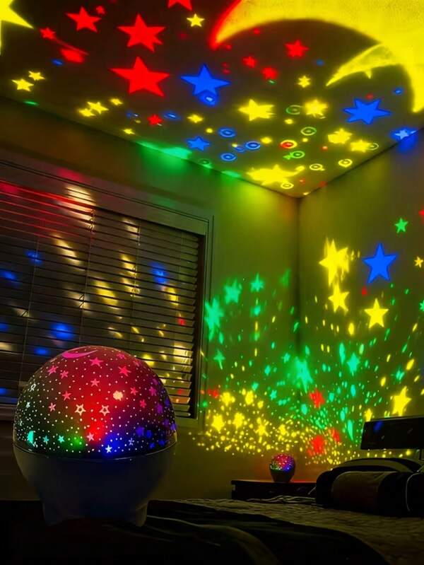 USB Powered LED Atmosphere Projection Light, Suitable For Bedroom - Great For Holidays, Gifts, Home Decor, Projection Lamp