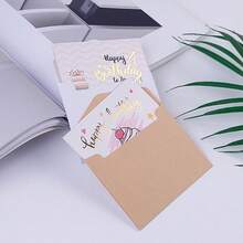 优雅生日贺卡套装，烫金贺卡，简约时尚设计 - 彩色 - 查看 5