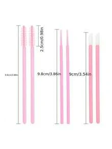 300/900pcs 3-In-1 Disposable Eyelash Extension Brush Set - Eyelash Brush, Micro Cotton Swabs, Lip Brush, Makeup Brush, Brush Set - Multicolor - View 6