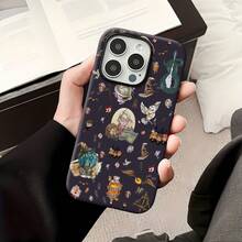 El mágico mundo de  y sus amigos. Esta elegante funda es compatible con los modelos  17, 16, 15, 14 Pro Max, 13, 12, 11, XR y XS Plus. Fabricada en silicona de vidrio, ofrece protección contra golpes y caídas, además de una sensación superior. Es el regalo ideal para familiares, amigos y seres queridos, y la opción perfecta para Año Nuevo. - Blanco - Ver 7