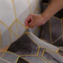 1 件印花弹力裙式沙发套，全覆盖沙发套，柔软面料，适合客厅、卧室、书房 - 方格-裙邊款 - 查看 12