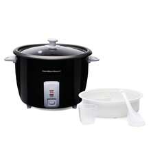 Arrocera de gran capacidad y vaporera, para 30 Tazas( cocido ) 15 tazas sin cocinar, capacidad de 6,5 litros , Cocina Arroz Perfecto y al Vapor, Tazón Antiadhente y Tapa de Vidrio - Tipo de Enchufe A USA (110-127V) - Ver 1