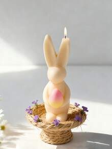 قالب سيليكون على شكل قلب وأذن أرنب لتشكيل البيض، مقاوم للحرارة وسهل التنظيف، مناسب لصنع الشموع DIY، شمع مذاب، جبس، ديكور راتنجي، ديكورات الأعياد والحفلات