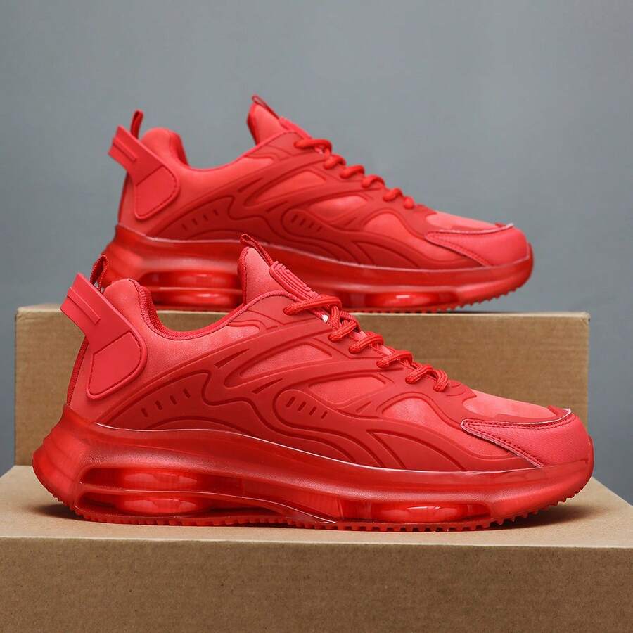 Cocooon Men's Cushioned Blade Thick Sole Casual Sports Shoes, Fashionable Shock-Absorbing Running Sneakers Suitable For All Seasons