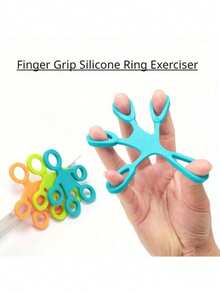 1 pezzo Dispositivo di potenziamento della presa in silicone, giocattolo antistress, giocattolo sensoriale per fidget, progettato per ADHD e problemi di concentrazione, livello B-3, adatto per il rilassamento - Multicolore - Visualizzare 7