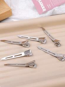 5.5cm 1/5/20/40pcs Fluffy Hair Clips, Professional Metal Hair Clips For Salons, DIY Tools, Hair Styling Accessories