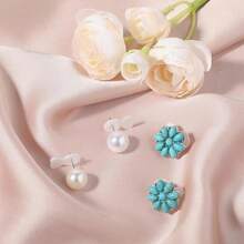 Broches de silicona transparente y plástico para pendientes - Broches de pendientes, almohadillas estabilizadoras de pendientes para pendientes pesados, broches de repuesto cómodos que evitan el descolgamiento del lóbulo de la oreja, se ajustan a pendientes grandes, con formas de corazón y diseños acrílicos - Espaldas de aretes - Ver 6