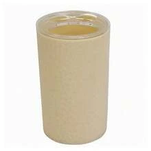 OISE ART STORE Porta Spazzolini Bicchiere Accessorio Arredo Bagno Beige Lavorato 3 Fori 79790 - - Multicolore - Visualizzare 1
