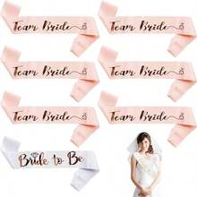 1件 Teambride 伴娘绶带，单身派对肩带 - 香檳色 - 查看 6