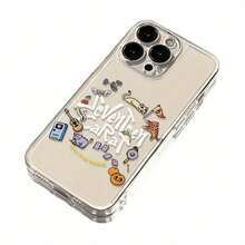 Funda para teléfono: Diseño creativo de gato y guitarra con temática espacial, compatible con iPhone 11, 12, 13, 14, 15, 16, 17 Pro Max, 15 Pro, 14 Plus, 11 Pro  Max.Cubierta protectora de cortina de plumas plateadas de alta transparencia, el regalo perfecto para diversas festividades o - Color mezclado 1-1146 - Ver 7
