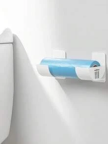 2个装壁挂式塑料垃圾袋架，耐用塑料材质，节省空间的厨房和浴室收纳方案 | 壁挂式置物架 - 彩色 - 查看 5