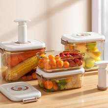 Contenedores de Almacenamiento de Cocina - Envases Conservación al Vacío - Tarro Sellado para Refrigerador y Apta para Microondas para Congelador, Despensa, Tentempié, Hogar, Restaurante y - B - Ver 7