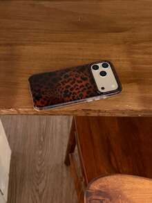 Fashionable High-End Black Brown Leopard Print Amber Tortoiseshell Magnetic 17 Case Compatible With Iphone 17/17 Pro/17 Pro Max, 16 Half-Wrapped 14 New Protective Cover 13 Women, Autumn/Winter - Brown - View 8