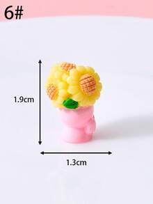 Bó hoa nhựa mini kiểu ngẫu nhiên, tượng hoa hồng, hoa tulip, hoa hướng dương, trang trí bàn làm việc, văn phòng, phòng ngủ, phòng khách, phụ kiện tiểu cảnh terrarium, vật trang trí chất lượng cao đa năng, tiết kiệm không gian. - Nhiều màu - Xem 10
