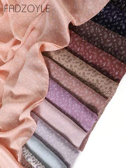 1 st. hijab-halsduk för kvinnor, paisleymönstrad, sommar, strand, solskydd, sjal och omslag, huvudbonad, bandana, exklusiv, maxi-omslag, vardagsliv, festklänningar, bröllopsfest, abaya, dagligen, under mössa, kvinnors slöja, festivaler, böner och pilgrimsfärder, muslimsk silkeslen känsla, stor, överdimensionerad, aftonklänning, fest, resor, presentaccessoarer