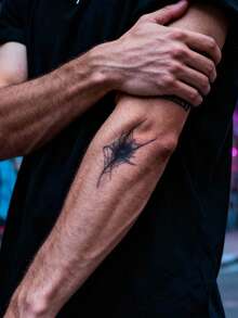 STARTTOOS 6pcs/2pcs Semi Permanent Men's Tattoo Stickers, Temporary Fake Tattoo Stickers With Dark Gothic Style Snake And Spider Patterns, Suitable For DIY Carnival, Valentine's Day, Party Gifts, Body Decoration For 1-2 Weeks, Non Fading, Non Reflective, Waterproof And Realistic Tattoo Stickers For Wrists, Ankles, Shoulders, Necks, Collarbones - Halloween - View 6