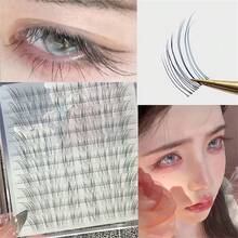 48pcs Glue-Free Natural Fox Eyelashes, 8-12mm Length Slim Lashes, Oblique Fly Cool Series Eyelashes, Suitable For Natural Makeup And Various Parties, Festivals