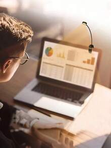 4颗LED黑色夹式阅读灯，3种色温，护眼阅读灯，可调光，迷你便携夹式阅读灯（不含电池），适合床头阅读 - 护眼，无级调光，迷你便携轻巧夹式阅读灯 - 小書燈 - 查看 7