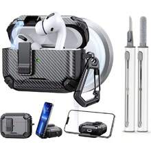 Funda Rudo para Apple  Pro 2, con Cerradura de , Capacidad Imántica, Soporte para Teléfono Móvil, Protección contra Caídas, Arañazos y Polvo, con Kit de Limpieza,36995448 - Color caoba - Ver 1