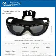 Premium Integrated Earplug Style Unisex Adult Anti-Fog Waterproof Swimming Goggles - Multicolor - View 8