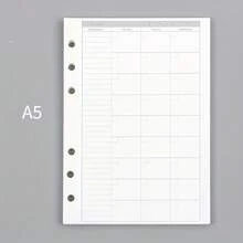 6孔活页内芯，45张/套，适用于A5和A6活页笔记本，笔记本和日记本的替换内芯 - 彩色 - 查看 17