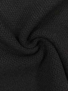 性感时尚百搭露肩针织女式上衣，春夏新品 - 黑色 - 查看 9