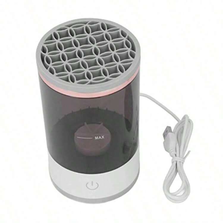 Lavadora de Brochas de Maquillaje Limpiador Automático de Brochas Cosméticas Herramientas de Brochas de Maquillaje para Todos los Tamaños - como en la foto - Añade 1