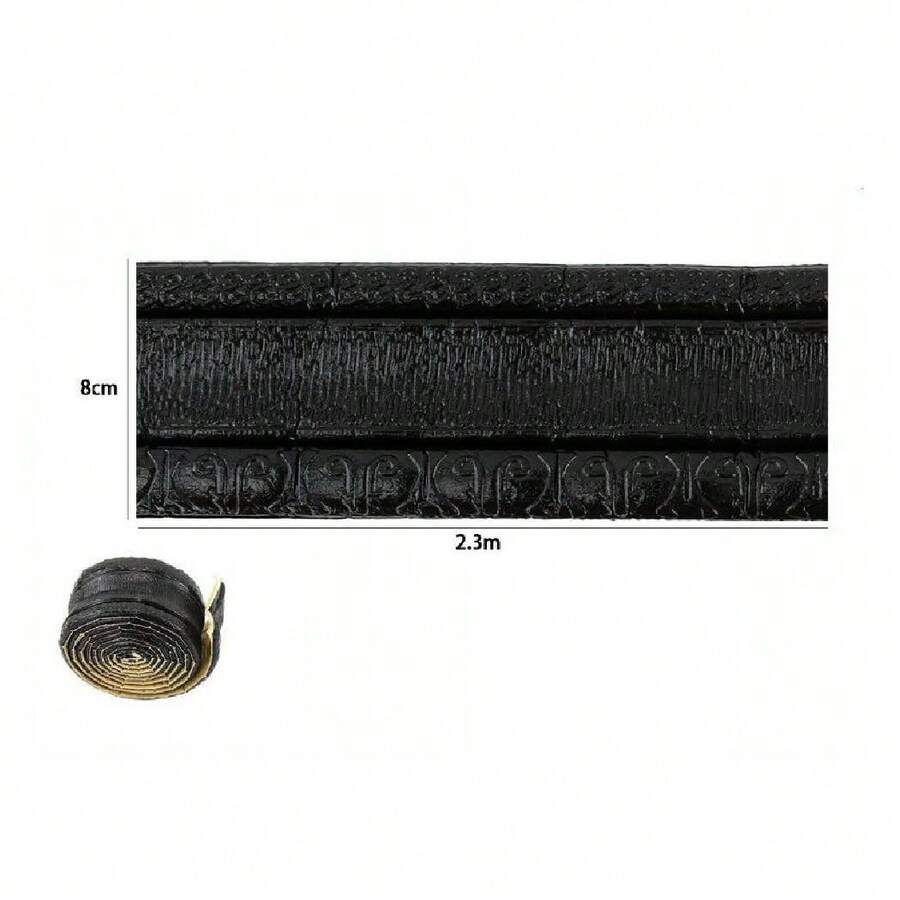 OISE ART STORE Rotolo Carta Adesiva Per Parati Mobili Greca Stampa 3d Nera 8 Cm X 2.3 Mt 69221 - - Multicolore - Visualizzare 1