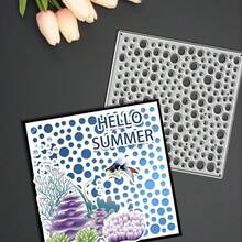 2pcs/Set Creative Bubbles Metal Cutting Dies, DIY Scrapbooking Album And Embossing Stencil, Greeting Card Making Tool, Card Paper Cutting Crafts ,Gift Card Making Template Die Cuts.