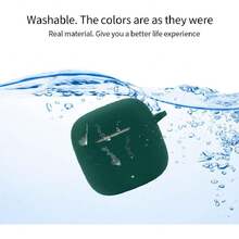 QWYJ para  Freebuds SE 3 y Freebuds SE 2: Carcasa Protectora de Silicona, Funda de Carga Portátil con Mosquetón Llavero Anti-perdida (Azul),36994638 - Verde - Ver 5