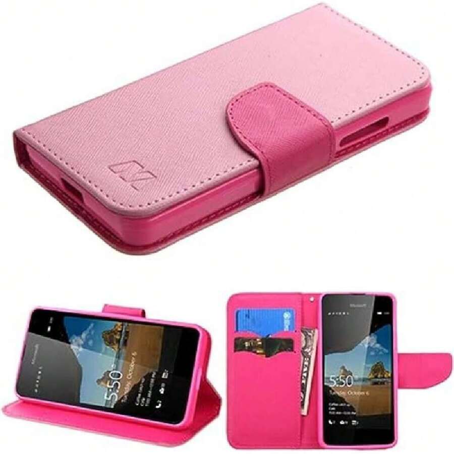 Funda Tipo Cartera para Microsoft Lumia 550 - Empaque de fábrica - Rosa,37014053 - Multicolor - Ver 1