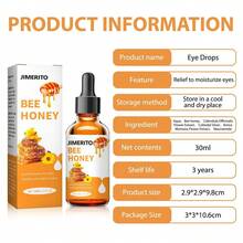 Bee Honey Eye Drops Serum For Daily Hydrating & Soothing Dryness, Natural Relief For Eye Fatigue, 30ml Dropper Bottle - 1瓶 - 查看 9