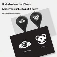1pc Black New Bestselling Portable Boxing Reflex Ball Trainer - A Compact Punching Ball Suitable For Advanced Boxers And Aspiring Boxers, For Relaxation And Skill Improvement. Made Of Durable PVC Material, Compact Design, Very Suitable For Home Or Gym Use. - Black - View 7