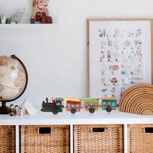 Tren De Juguete De Cuerda Vintage Juguete De Reloj Educativo para NiñOs DecoracióN para Hogar Y Oficina Trenecito De Interactivo Sin Batería - como en la foto - Ver 4