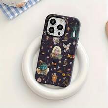 El mágico mundo de  y sus amigos. Esta elegante funda es compatible con los modelos  17, 16, 15, 14 Pro Max, 13, 12, 11, XR y XS Plus. Fabricada en silicona de vidrio, ofrece protección contra golpes y caídas, además de una sensación superior. Es el regalo ideal para familiares, amigos y seres queridos, y la opción perfecta para Año Nuevo. - Blanco - Ver 2