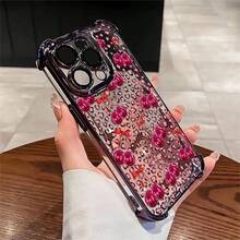 1pcs Pink Cherry Leopard Print Phone Case Compatible with Apple Phone17 16 15 14 13 12 11 ProMax Antidrop Phone Case Camera Protection Phone Case Girlish Style Funky Popular Cute Fashion Can Be Given To Friends Can Be Given To A Lover - Morado - Ver 1