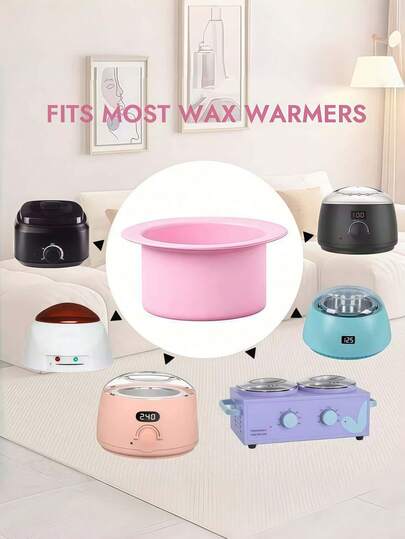 WEWAX 500ml Silicone Wax Melting Bowl - Microwave Portable Wax Heater, Universal Accessory, Suitable For Hard Wax/Wax Beans, Full Body Waxing (Arms/Legs/Bikini Line), Reusable. Can Be A Gift For Boyfriend/Girlfriend, Date, Holiday, Valentine's Day And New Year.