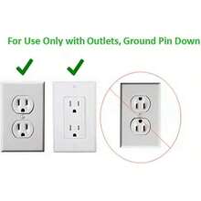 Sleek Socket Cubierta de salida eléctrica ultradelgada a prueba de niños con regleta de alimentación de 3 salidas y kit de cubierta de cable protector, 8 pies, tamaño universal - / - Ver 7