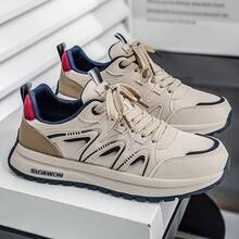 Spring Casual Faux Leather Slip-On Sneakers, & Versatile - Black - View 2