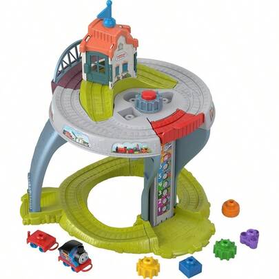 Thomas and Friends - Mesa de Juguete para niños pequeños con Pista apilamiento de Carga y Actividades motoras Finas para niños a Partir de 18 Meses