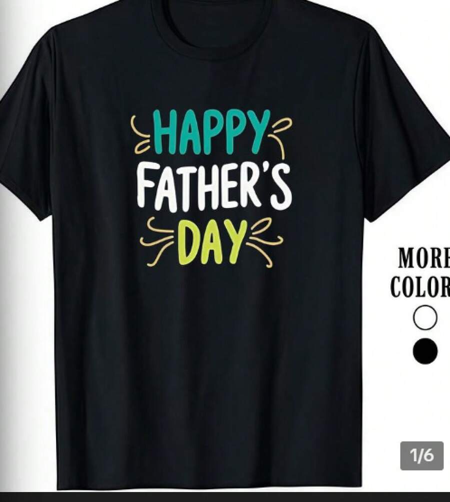Black T-Shirt With Humorous Message In English | Casual Everyday Wear - 黑色 - 查看 1