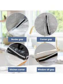 1pc Window Groove Cleaning Brush, Window Track Crevice Cleaner, Random Color - Grey - View 6