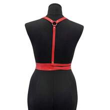 性感内衣配饰 女士性感束身带 胸部束身衣 皮革内衣 身体束身衣 束缚内衣 朋克哥特恋物癖服装