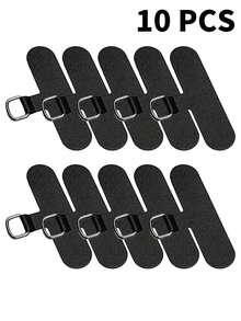 1/2/5/10个装手机挂绳夹，通用手机挂绳连接器，手机壳替换零件，适用于所有手机（黑白两色），不影响充电 - 彩色 - 查看 4