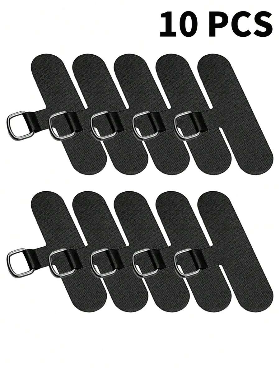 1/2/5/10 pièces Clips de tour de cou pour téléphone, connecteurs universels de tour de cou pour téléphone, pièces de rechange pour coques de téléphone, convient à tous les téléphones (noir et blanc), n'affecte pas la charge - Multicolore - Voir 1