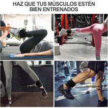 Correa de Tobillo, Tobillo Correas 2 Pack, Tobilleras Deportiva para Cable Máquinas, Gimnasio de Deporte para Glúteos y Piernas Ejercicios de Pesas, Entrenamiento de Glúteos en Polea etc(Negro),36984826 - Multicolor - Ver 5